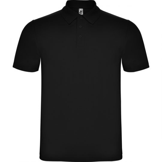 Polo negro Polo piqué manga corta negro